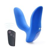 Синий вибромассажер простаты 3,5’’ Remote Control Curve P-spot Massager - 12 см. - Erokay - в Якутске купить с доставкой