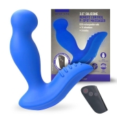 Синий вибромассажер простаты 3,5’’ Remote Control P-spot Massager - 12,5 см. - Erokay - в Якутске купить с доставкой