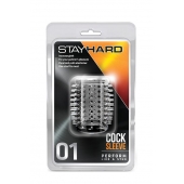 Прозрачная насадка с шипами STAY HARD COCK SLEEVE 01 CLEAR - Blush Novelties - в Якутске купить с доставкой