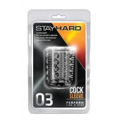 Прозрачная насадка с шипами и шишечками STAY HARD COCK SLEEVE 03 CLEAR - Blush Novelties - в Якутске купить с доставкой