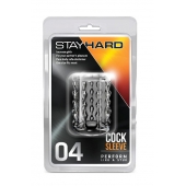 Прозрачная насадка с бороздками STAY HARD COCK SLEEVE 04 CLEAR - Blush Novelties - в Якутске купить с доставкой