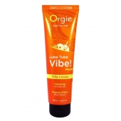 Гель с эффектом вибрации Lube Tube Vibe Medium Pina Colada - 100 мл. - ORGIE - купить с доставкой в Якутске