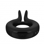 Черное эрекционное кольцо Marry Me Rechargeable Vibrating Cockring - Adrien Lastic - в Якутске купить с доставкой