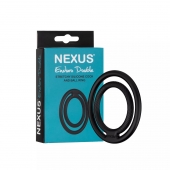Черное двойное эрекционное кольцо Nexus Enduro Double - Nexus Range - в Якутске купить с доставкой