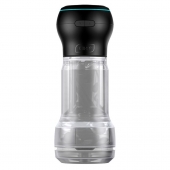 Набор PowerBlow   Feel Pocket Stroker Crystal: мастурбатор и интерактивная насадка - Kiiroo - в Якутске купить с доставкой