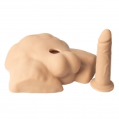 Телесный мужской полуторс с фаллоимитатором SILEXD Apollo S 7 - Adrien Lastic