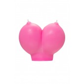 Розовая свеча «Сиськи» - 150 гр. - Pecado - купить с доставкой в Якутске