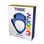 Синее эрекционное кольцо Wooomy Tribeс с вибрацией - Adrien Lastic - в Якутске купить с доставкой