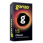 Классические презервативы с обильной смазкой Ganzo Classic - 15 шт. - Ganzo - купить с доставкой в Якутске