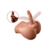 Телесный мужской торс с вибрацией и возвратно-поступательными движениями Bartlett - SHEQU купить в Якутске с доставкой в Orgasmix.ru Телесный мужской торс с вибрацией и возвратно-поступательными движениями Bartlett - SHEQU