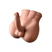 Телесный мужской торс с вибрацией и возвратно-поступательными движениями Bartlett - SHEQU купить в Якутске с доставкой в Orgasmix.ru Телесный мужской торс с вибрацией и возвратно-поступательными движениями Bartlett - SHEQU