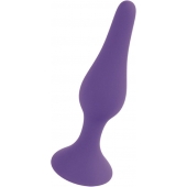 Фиолетовая анальная втулка Silcone Purple Plug Medium - 11 см. - Boys of Toys в Якутске Фиолетовая анальная втулка Silcone Purple Plug Medium - 11 см. - Boys of Toys