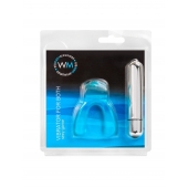 Голубая капа с вибропулей для оральных ласк - Erowoman-Eroman купить в Якутске с доставкой в Orgasmix.ru Голубая капа с вибропулей для оральных ласк - Erowoman-Eroman