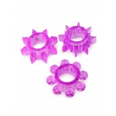 Набор из 3 лиловых эрекционных колец различной формы - Erowoman-Eroman - в Якутске купить с доставкой