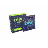 Светящиеся в темноте презервативы Expert Neon - 3 шт. - Expert - купить с доставкой в Якутске