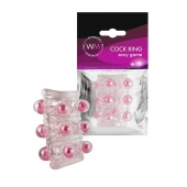 Прозрачная сквозная насадка на пенис с цветными шариками - Erowoman-Eroman - в Якутске купить с доставкой