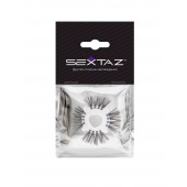 Эластичное эрекционное кольцо с черными «ресничками» - Sextaz - в Якутске купить с доставкой