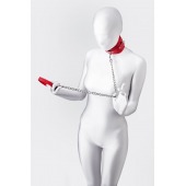 Красный ошейник с подкладкой из меха - ToyFa - купить с доставкой в Якутске