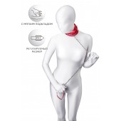 Красный ошейник с подкладкой из меха - ToyFa - купить с доставкой в Якутске