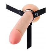 Мужской полый страпон на регулируемых ремешках - 22 см. - Sex Expert - купить с доставкой в Якутске