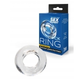 Прозрачное эрекционное кольцо-бублик - Sex Expert - в Якутске купить с доставкой
