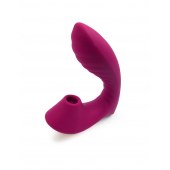 Сливовый вибромассажер с вакуумной стимуляцией клитора - Erokay