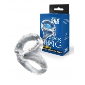 Прозрачное двойное эрекционное кольцо - Sex Expert - в Якутске купить с доставкой