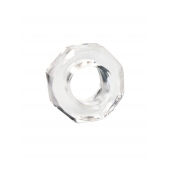 Прозрачное эрекционное кольцо в форме гайки - Sex Expert - в Якутске купить с доставкой