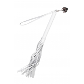 Белая кожаная плеть - 50 см. - Pecado - купить с доставкой в Якутске