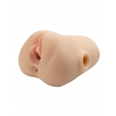 Телесный мастурбатор с вибрацией Double Pounder Vibrating Squeeze Stroker - Pipedream - в Якутске купить с доставкой