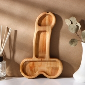 Деревянное блюдо для подачи в форме члена (25 х 16,5 х 1,7 см) - Сима-Ленд - купить с доставкой в Якутске