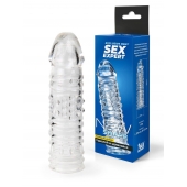 Прозрачная закрытая насадка на пенис - 17 см. - Sex Expert - в Якутске купить с доставкой
