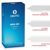 Презервативы OKOTO Mega Mix - 18 шт. - Sitabella - купить с доставкой в Якутске