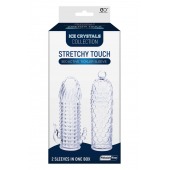 Набор из 2 прозрачных насадок на член Seductive Tickler Sleeves Set - NMC - в Якутске купить с доставкой