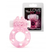 Розовое эрекционное виброкольцо в форме зайчика - 1137 - в Якутске купить с доставкой