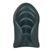 Серый сквозной мастурбатор с вибрацией Manwan Starter - Manwan - в Якутске купить с доставкой