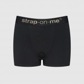 Черные трусики-боксеры для фиксации насадок Strap-on-me Harness Lingerie Allure - size XL - Strap-on-me - купить с доставкой в Якутске