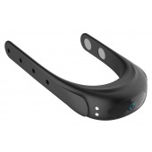 Черное эрекционное виброкольцо на ремешках - Boys of Toys - в Якутске купить с доставкой