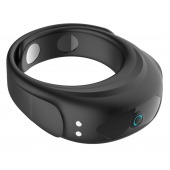 Черное эрекционное виброкольцо на ремешках - Boys of Toys - в Якутске купить с доставкой