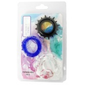 Набор из 3 эрекционных колец разного цвета и рельефа - Boys of Toys - в Якутске купить с доставкой