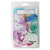 Набор из 3 эрекционных прозрачных колец - Boys of Toys - в Якутске купить с доставкой