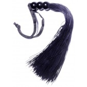 Черная силиконовая плетка - 25,4 см. - Boys of Toys - купить с доставкой в Якутске