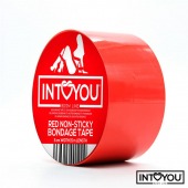 Красный скотч для фиксации Non-Sticky Bondage Tape - 15 м. - Intoyou - купить с доставкой в Якутске