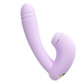 Сиреневый вибратор с возвратно-поступательными движениями и нагревом Minaka - BeYourLover