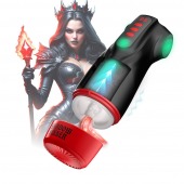 Интерактивный мастурбатор Raven с вакуумом, вибрацией и подсветкой - Shots Media BV - в Якутске купить с доставкой