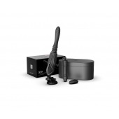 Черная секс-машина с функцией нагрева, насадками и присоской Sesh - Zalo - купить с доставкой в Якутске