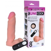 Фаллическая насадка Харнесс UNICOCK 8  с вибрацией - 20 см. - LOVETOY (А-Полимер) - купить с доставкой в Якутске