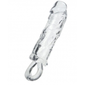 Прозрачная насадка с петлёй для фиксации - 14 см. - ToyFa - в Якутске купить с доставкой