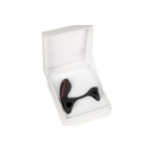 Чёрная насадка на фаллос Gladiator + LRS  с трехкнопочным пультом управления - Adrien Lastic - в Якутске купить с доставкой