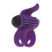 Эрекционное кольцо с подхватом мошонки и стимуляцией клитора Bullet Lastic Ring - Adrien Lastic - в Якутске купить с доставкой